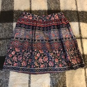 Loft paisley print skirt